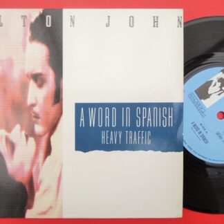 Elton John A Word In Spanish 7" Rocket EJS18 EX/EX 1988 picture sleeve