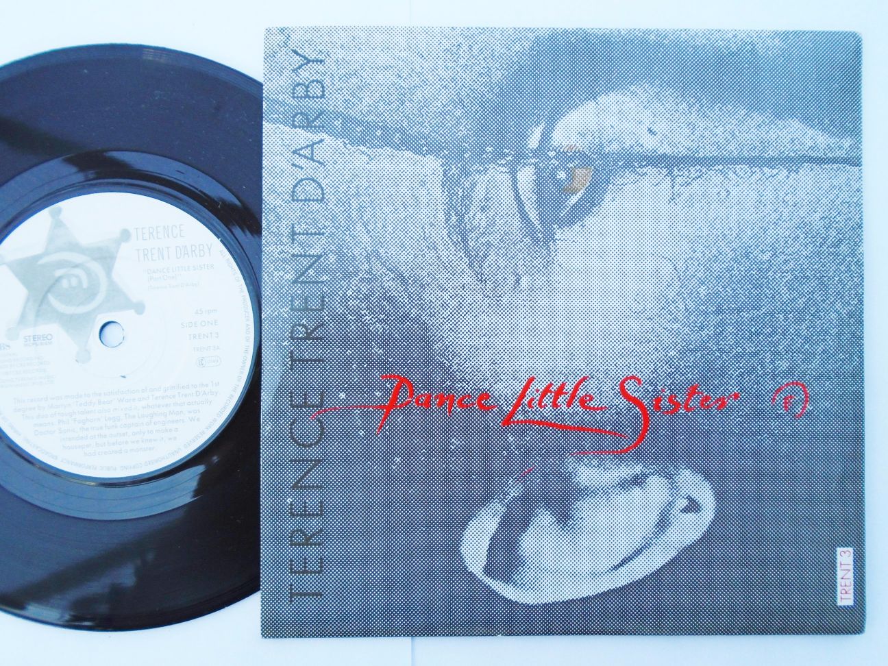 Terence Trent D'Arby Dance Little Sister Part 1 7" CBS TRENT3 EX/EX 1987 picture sleeve