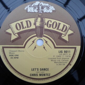 Chris Montez Let's Dance 7" Old Gold LIG9011 EX 1979 b-side by Lonnie Mack