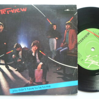 Interview You Didn't Have To Lie To Me 7" Virgin VS249 EX/VG 1979 picture sleeve