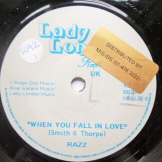 Razz When You Fall In Love 7" Lady London MSLLR6 VG 1980s