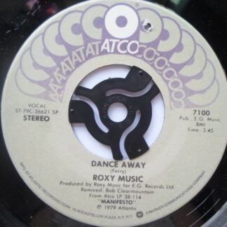 Roxy Music Dance Away 7" Atco 7100 EX 1979 US pressing
