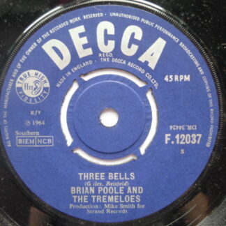 Brian Poole & Tremeloes Three Bells 7" Decca F12037 EX 1964