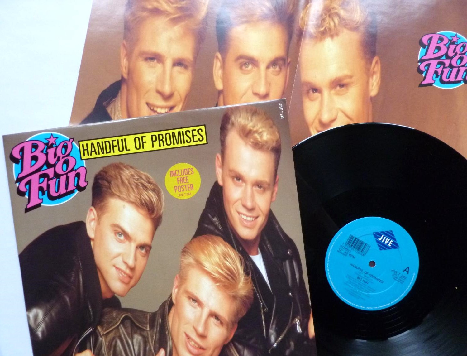 Big Fun Handful Of Promises 12" Jive JIVET243 EX /EX 1990 12 inch with poster