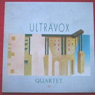Ultravox Quartet LP Chrysalis CDL1394 EX/VG 1982 inner sleeve is foxed (has brown aging spots)