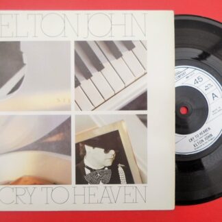 Elton John Cry To Heaven 7" Rocket EJS11 EX/VG 1985 picture sleeve