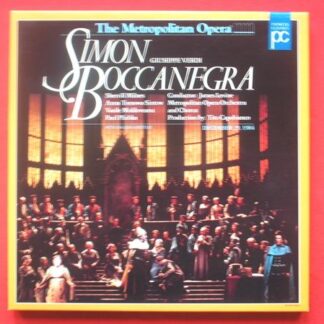 Simon Boccanegra The Metropolitan Opera - Verdi 2xLD Pioneer Classics PC96132 EX/EX 1996 double 12 laserdisc with booklet, approx 150 minutes, with Metropolitan Opera Orchestra conducted by James Levine