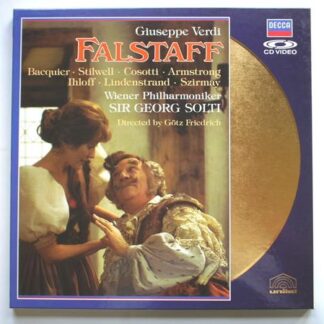 Georg Solti Verdi Falstaff 2xLD Decca 0714031 EX/EX 1988 3-sided 12 laserdisc with booklet, made in Germany, approx 126 minutes