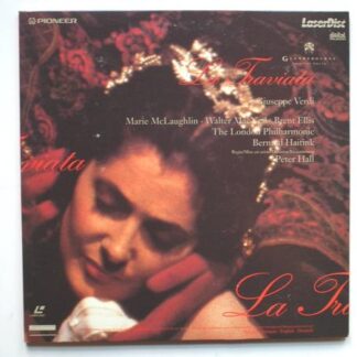 Glyndebourne Festival Opera Verdi La Traviata 2xLD Pioneer PLMCC00291 EX/EX 1988 double 12" laserdisc with booklet, approx 135 minutes, with London Philharmonic