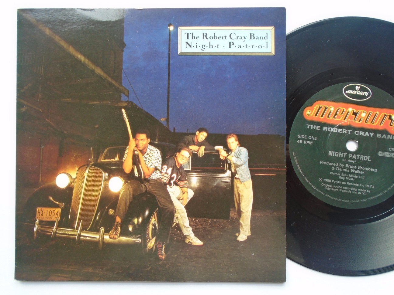 Robert Cray Night Patrol 7" Mercury CRAY6 EX/EX 1988 picture sleeve, as Robert Cray Band