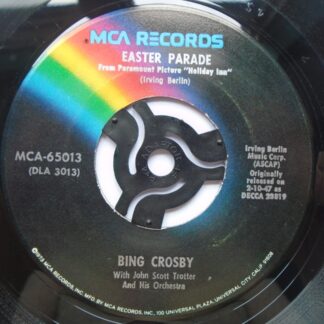 Bing Crosby Easter Parade 7" MCA MCA65013 EX/EX 1970s picture sleeve, US pressing