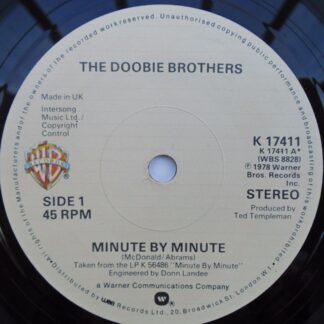 Doobie Brothers Minute By Minute 7" Warner Bros K17411 EX 1978