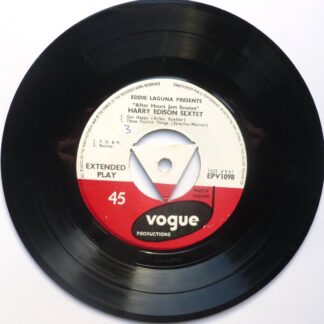 Harry Edison After Hours Jam Session EP Vogue EPV1098 VG 1960s as Harry Edison Sextet