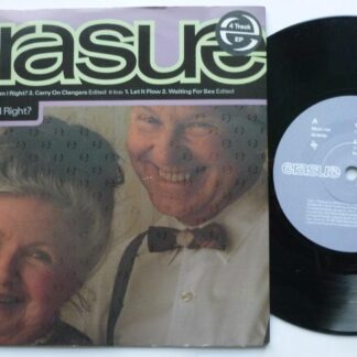 Erasure Am I Right 7" Mute MUTE134 EX/EX 1991 picture sleeve