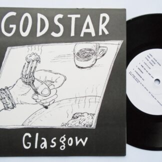 Godstar Glasgow EP 7" Rugger Bugger DUMP017 EX/EX 1993 wraparound picture sleeve with insert, tracks: Look Alike, When The Sun Goes Down, Smothered, Double Decker Bus