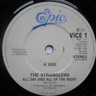 Stranglers All Day And All Of The Night 7" Epic VICE1 EX 1987