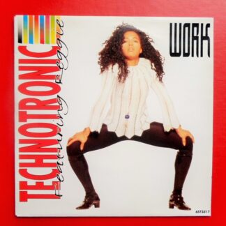 Technotronic Work 7" Clip 6573317 EX/EX 1991 picture sleeve, made in Holland