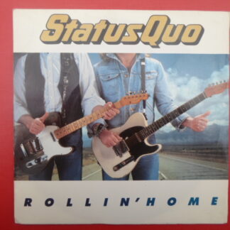 Status Quo Rollin' Home 7" Vertigo QUO18 EX/EX 1986 picture sleeve, silver plastic labels