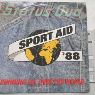 Status Quo Running All Over The World 7" Vertigo QUAID1 EX/VG 1988 picture sleeve, with entry form