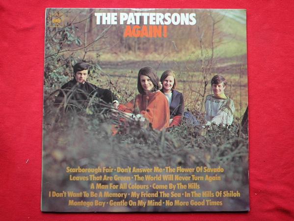 Pattersons Again LP CBS 63532 VG/EX 1969 There is a pressing fault on My Friend The Sea which is slightly audible for half a minute. Otherwise the vinyl is EX.