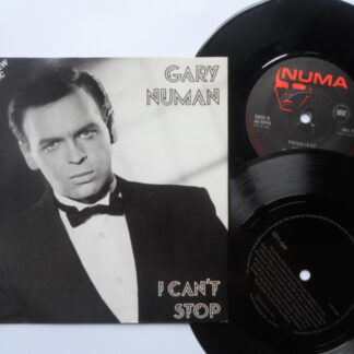 Gary Numan I Can't Stop 7" Numa NU17 EX/EX 1986 picture sleeve, with free flexi