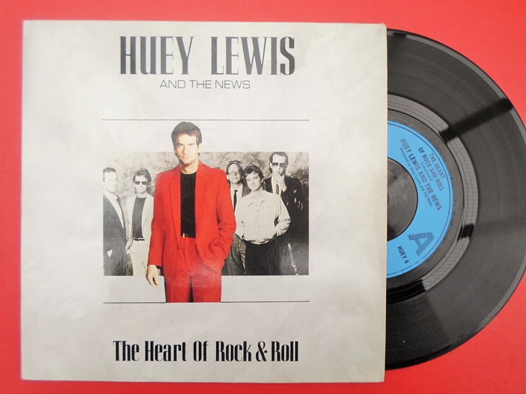 Huey Lewis & News Heart Of Rock And Roll 7" Chrysalis HUEY4 EX/EX 1986 picture sleeve