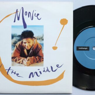 Monie Love Monie In The Middle 7" Cooltempo COOL210 EX/EX 1990 picture sleeve