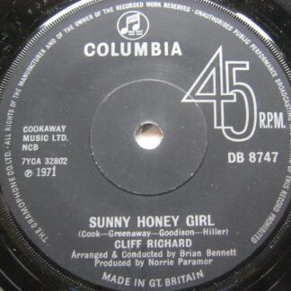 Cliff Richard Sunny Honey Girl 7" Columbia DB8747 EX 1971 UK pressing