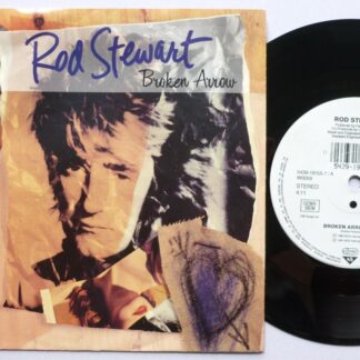 Rod Stewart Broken Arrow 7" Warner Bros W0059 EX/VG 1991 picture sleeve, made in Germany
