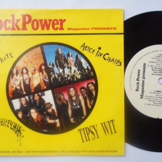 Rock Power Magazine Presents EP WEA ROCK04 EX/EX 1991 picture sleeve, with Alice In Chains, Love Hate, Mindfunk & Tipsy Wit