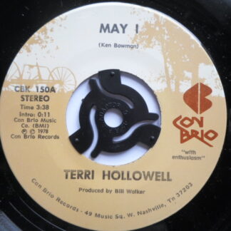 Terri Hollowell May I 7" Con Brio CBK150 EX 1978 US pressing
