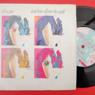 Elton John Heartache All Over The World 7" Rocket EJS12 EX/VG 1986 picture sleeve