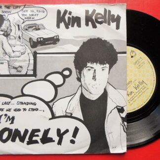 Kin Kelly Lonely 7" Gipsy GIPSY4 EX /VG 1981 picture sleeve, there is punch hole in label rim and there is a number written on the label