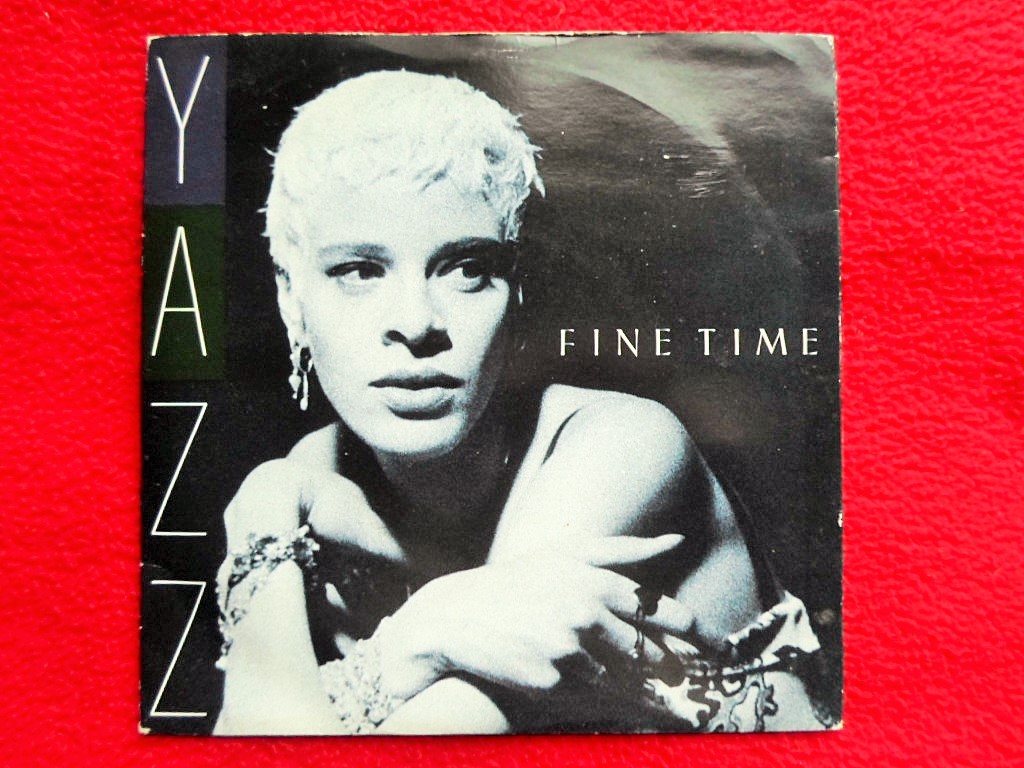Yazz Fine Time 7" Big Life BLR6 EX/VG 1989 there is punch hole in label rim & a handwritten number on label