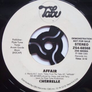 Cherrelle Affair 7" Tabu ZS468568 EX 1988 US pressing, demo