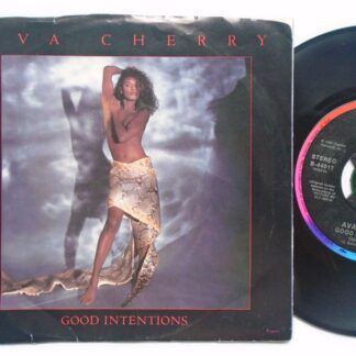 Ava Cherry Good Intentions 7" Capitol B44017 EX/VG 1987 picture sleeve, US pressing