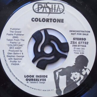 Colortone Look Inside Ourselves 7" Pasha ZS407732 EX 1988 US pressing, demo