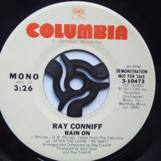 Ray Conniff Rain On 7" Columbia 310473 EX 1977 US pressing, demo