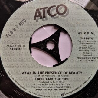 Eddie & The Tide Weak In The Presence Of Beauty 7" Atco 799470 EX 1987 US pressing, demo