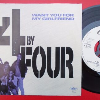 4 By Four Want You For My Girlfriend 7" Capitol PB5690 EX/EX 1987 US pressing, demo in picture sleeve