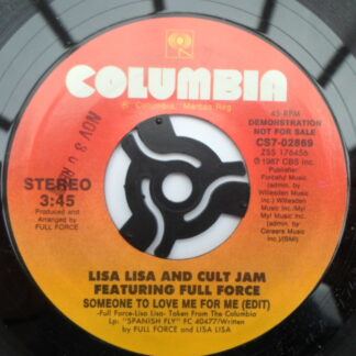 Lisa Lisa & Cult Jam Someone To Love For Me 7" Columbia CS702869 EX 1987 US pressing, demo
