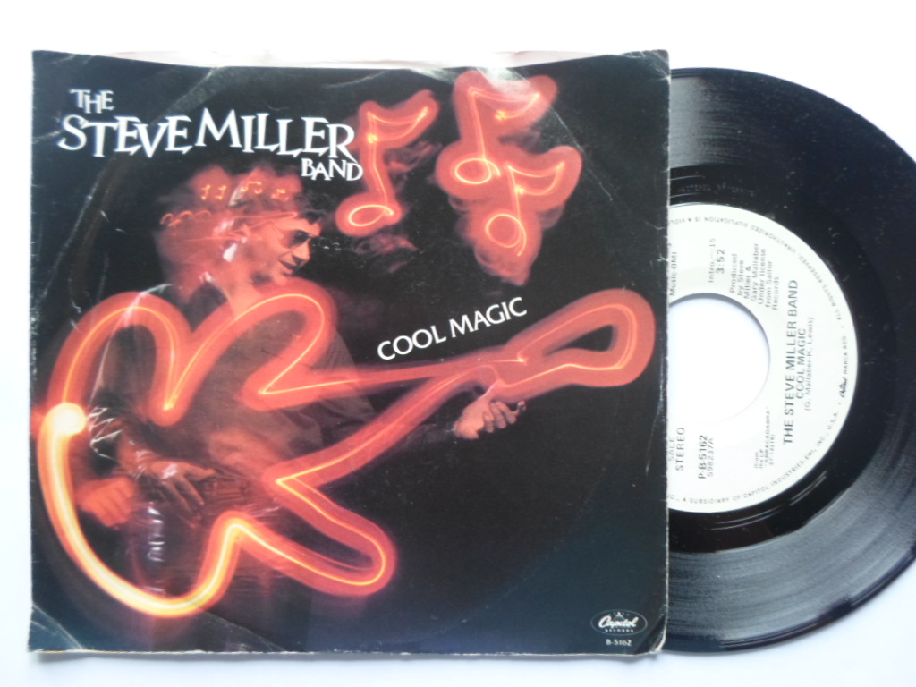 Steve Miller Cool Magic 7" Capitol PB5162 EX/VG 1982 US pressing, demo in stock picture sleeve, as Steve Miller Band