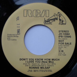 Ronnie Milsap Don't You Know How Much I Love You 7" RCA JH13564 EX 1983 US pressing, demo