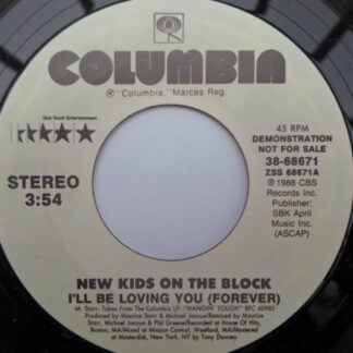 New Kids On The Block I'll Be Loving You 7" Columbia 3868697 EX 1988 US pressing, demo