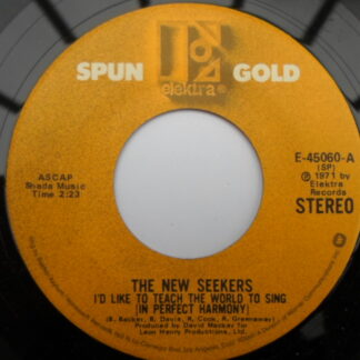 New Seekers I'd Like To Teach The World To Sing 7" Spun Gold E45060 EX 1980s US pressing