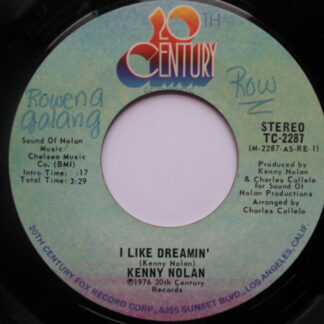 Kenny Nolan I Like Dreamin' 7" 20th Century TC2287 EX 1976 US pressing, there is writing on side one label