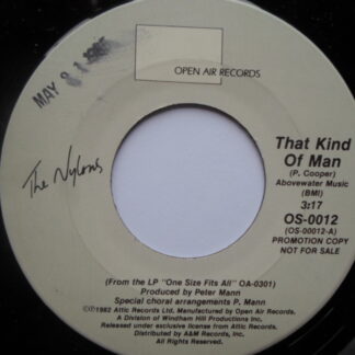 Nylons That Kind Of Man 7" Open Air OS0012 EX 1982 US pressing, demo