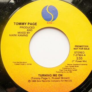 Tommy Page Turning Me On 7" Sire 727924 EX 1988 US pressing, demo