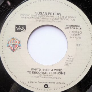 Susan Peters Why'd I Hire A Wino To Decorate Our Home 7" Warner Bros 729873 EX 1983 US pressing, demo
