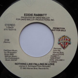 Eddie Rabbitt Nothing Like Falling In Love 7" Warner Bros 729431 EX 1981 US pressing, demo